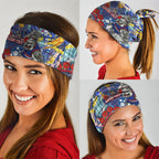Western Bulldogs ANZAC Day Neck Gaiter Aboriginal Dot Art Indigenous Australian Cultural
