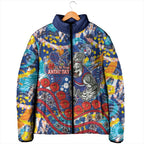 Western Bulldogs ANZAC Day Padded Jacket Aboriginal Dot Art Indigenous Australian Cultural