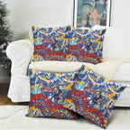 Western Bulldogs ANZAC Day Pillow Cover Aboriginal Dot Art Indigenous Australian Cultural
