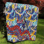 Western Bulldogs ANZAC Day Quilt Aboriginal Dot Art Indigenous Australian Cultural