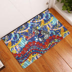 Western Bulldogs ANZAC Day Rubber Doormat Aboriginal Dot Art Indigenous Australian Cultural