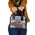 Western Bulldogs ANZAC Day Shoulder Handbag Aboriginal Dot Art Indigenous Australian Cultural