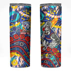 Western Bulldogs ANZAC Day Skinny Tumbler Aboriginal Dot Art Indigenous Australian Cultural