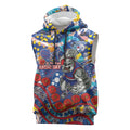 Western Bulldogs ANZAC Day Sleeveless Hoodie Aboriginal Dot Art Indigenous Australian Cultural