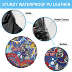 Western Bulldogs ANZAC Day Spare Tire Cover Aboriginal Dot Art Indigenous Australian Cultural