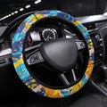 Western Bulldogs ANZAC Day Steering Wheel Cover Aboriginal Dot Art Indigenous Australian Cultural