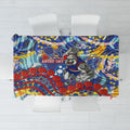 Western Bulldogs ANZAC Day Tablecloth Aboriginal Dot Art Indigenous Australian Cultural