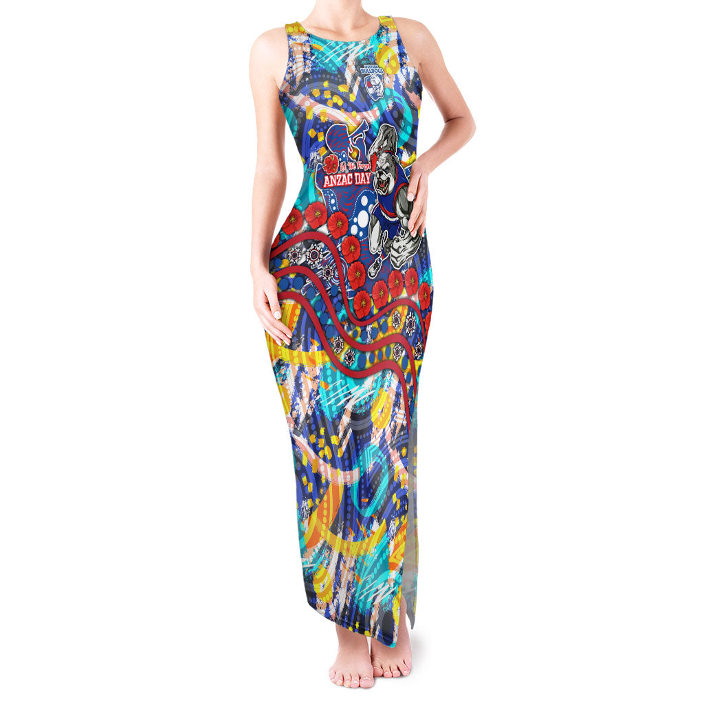 Western Bulldogs ANZAC Day Tank Maxi Dress Aboriginal Dot Art Indigenous Australian Cultural