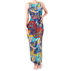 Western Bulldogs ANZAC Day Tank Maxi Dress Aboriginal Dot Art Indigenous Australian Cultural