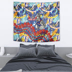 Western Bulldogs ANZAC Day Tapestry Aboriginal Dot Art Indigenous Australian Cultural
