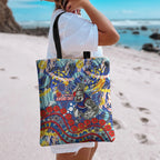 Western Bulldogs ANZAC Day Tote Bag Aboriginal Dot Art Indigenous Australian Cultural