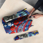 Western Bulldogs ANZAC Day Umbrella Aboriginal Dot Art Indigenous Australian Cultural