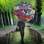 Western Bulldogs ANZAC Day Umbrella Aboriginal Dot Art Indigenous Australian Cultural