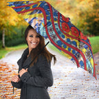 Western Bulldogs ANZAC Day Umbrella Aboriginal Dot Art Indigenous Australian Cultural