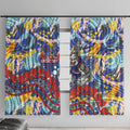 Western Bulldogs ANZAC Day Window Curtain Aboriginal Dot Art Indigenous Australian Cultural