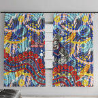 Western Bulldogs ANZAC Day Window Curtain Aboriginal Dot Art Indigenous Australian Cultural