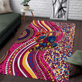 Brisbane Lions ANZAC Day Area Rug Indigenous Poppy Remembrance Lion Warrior