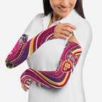 Brisbane Lions ANZAC Day Arm Sleeves Indigenous Poppy Remembrance Lion Warrior