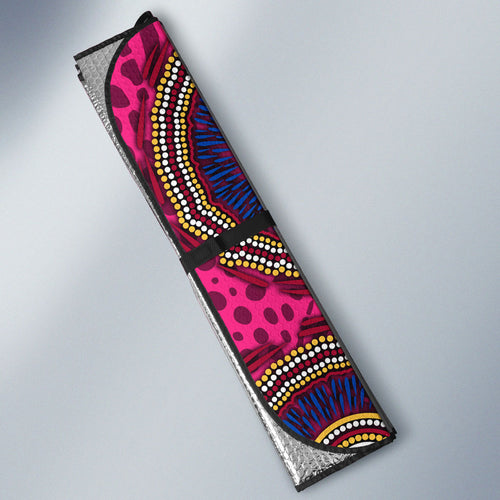 Brisbane Lions ANZAC Day Auto Sun Shade Indigenous Poppy Remembrance Lion Warrior