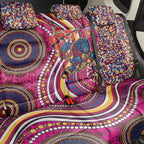 Brisbane Lions ANZAC Day Back Car Seat Cover Indigenous Poppy Remembrance Lion Warrior