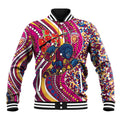 Brisbane Lions ANZAC Day Baseball Jacket Indigenous Poppy Remembrance Lion Warrior