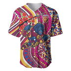 Brisbane Lions ANZAC Day Baseball Jersey Indigenous Poppy Remembrance Lion Warrior