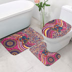 Brisbane Lions ANZAC Day Bathroom Set Indigenous Poppy Remembrance Lion Warrior