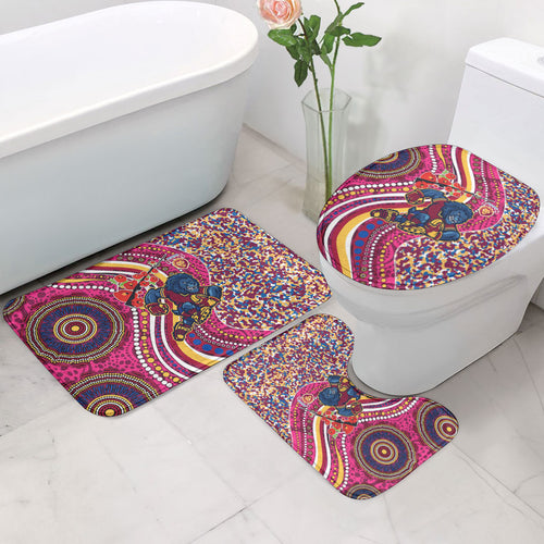 Brisbane Lions ANZAC Day Bathroom Set Indigenous Poppy Remembrance Lion Warrior
