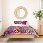 Brisbane Lions ANZAC Day Bedding Set Indigenous Poppy Remembrance Lion Warrior
