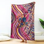 Brisbane Lions ANZAC Day Blanket Indigenous Poppy Remembrance Lion Warrior