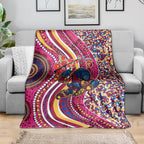 Brisbane Lions ANZAC Day Blanket Indigenous Poppy Remembrance Lion Warrior