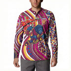 Brisbane Lions ANZAC Day Button Sweatshirt Indigenous Poppy Remembrance Lion Warrior