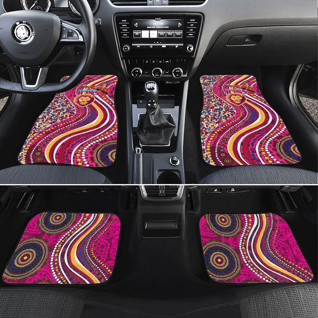 Brisbane Lions ANZAC Day Car Mats Indigenous Poppy Remembrance Lion Warrior