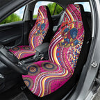 Brisbane Lions ANZAC Day Car Seat Cover Indigenous Poppy Remembrance Lion Warrior