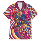 Brisbane Lions ANZAC Day Family Matching Short Sleeve Bodycon Dress and Hawaiian Shirt Indigenous Poppy Remembrance Lion Warrior