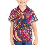 Brisbane Lions ANZAC Day Hawaiian Shirt Indigenous Poppy Remembrance Lion Warrior