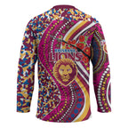 Brisbane Lions ANZAC Day Hockey Jersey Indigenous Poppy Remembrance Lion Warrior