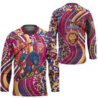 Brisbane Lions ANZAC Day Hockey Jersey Indigenous Poppy Remembrance Lion Warrior