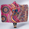 Brisbane Lions ANZAC Day Hooded Blanket Indigenous Poppy Remembrance Lion Warrior