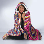 Brisbane Lions ANZAC Day Hooded Blanket Indigenous Poppy Remembrance Lion Warrior