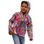 Brisbane Lions ANZAC Day Kid Hoodie Indigenous Poppy Remembrance Lion Warrior