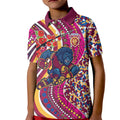 Brisbane Lions ANZAC Day Kid Polo Shirt Indigenous Poppy Remembrance Lion Warrior