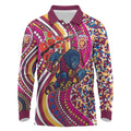 Brisbane Lions ANZAC Day Long Sleeve Polo Shirt Indigenous Poppy Remembrance Lion Warrior