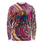 Brisbane Lions ANZAC Day Long Sleeve Shirt Indigenous Poppy Remembrance Lion Warrior