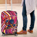 Brisbane Lions ANZAC Day Luggage Cover Indigenous Poppy Remembrance Lion Warrior
