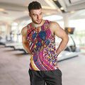Brisbane Lions ANZAC Day Men Tank Top Indigenous Poppy Remembrance Lion Warrior