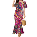 Brisbane Lions ANZAC Day Mermaid Dress Indigenous Poppy Remembrance Lion Warrior