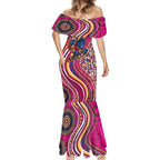 Brisbane Lions ANZAC Day Mermaid Dress Indigenous Poppy Remembrance Lion Warrior
