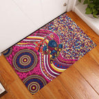 Brisbane Lions ANZAC Day Rubber Doormat Indigenous Poppy Remembrance Lion Warrior
