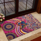 Brisbane Lions ANZAC Day Rubber Doormat Indigenous Poppy Remembrance Lion Warrior